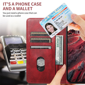 Chất Lượng Tốt Nhất Thực Ý Da Điện Thoại Bìa Đối Với Samsung <span class=keywords><strong>Galaxy</strong></span> S23 Siêu Lưu Ý 20 Siêu Lật Wallet Da Trường Hợp - Product Image 4