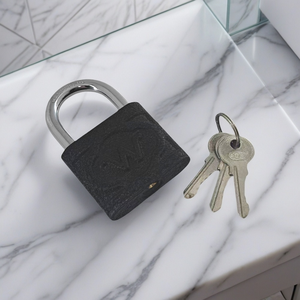 Candado abierto recto de hierro fundido resistente al corte de marca personalizada para prevención de robos en venta al por menor - Product Image 1