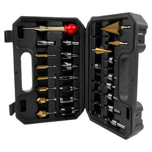 26pcs Hexagonal Shank Pagoda <b>Drill</b> <b>Bit</b> Set Gold Five-Flange Chamfering Tool for Wood Plug <b>Drill</b> <b>Bits</b> with Positioning Punch - Product Image 4