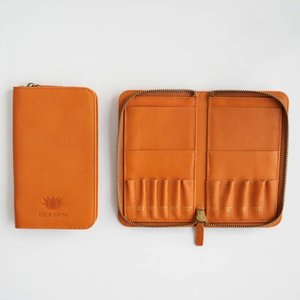 Lotus Yarns Genuine Leather Interchangeable <strong>Needle</strong> <strong>Cases</strong> with Zipper for Storing Organizing Interchangeable <strong>Needles</strong> Accessories - Product Image 1