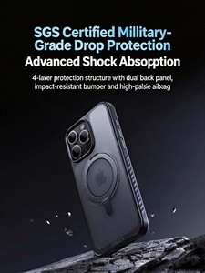 Anker Matte PC TPU <b>Phone</b> Case Built-in 360° Rotatable Magnetic Kickstand Shockproof Protective Cover - Product Image 4