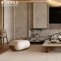 WISEMAX FURNITURE Canapé modulable au design de luxe italien Base en bois Tissu de velours Ensemble de canapés modulables Canapé de sol Canapé avec pouf