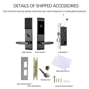 RFID Mortise Handle for <strong>Keyless</strong> <strong>Entry</strong> Stainless Steel Wood Door Smart <strong>Lock</strong> Card Wooden Access Control System for Hotels <strong>Gates</strong> - Product Image 3