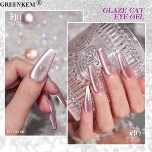 เจลทาเล็บตาแมว15มล. 12สีน้ำยาทาเล็บเจลทาเล็บแบบแม่เหล็กติดเล็บสีขาวตาแมว - Product Image 4