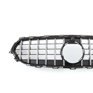 Modified Grille For Mercedes-Benz C-Class 206 GT Black And Silver ABS Plastic Bumper Fitment - Product Image 1