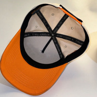 Gorra de Béisbol Bordada en Tela de Rizo 3D, 100% Algodón, Estilo Deportivo Urbano Personalizado, 5 Paneles, Visera Curva, Dos Tonos, Cierre a Presión