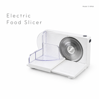 Trancheuse alimentaire pliable 150W pour la découpe de viande, fromage et pain, avec fabrication OEM ODM pour les chaînes de magasins et les marques