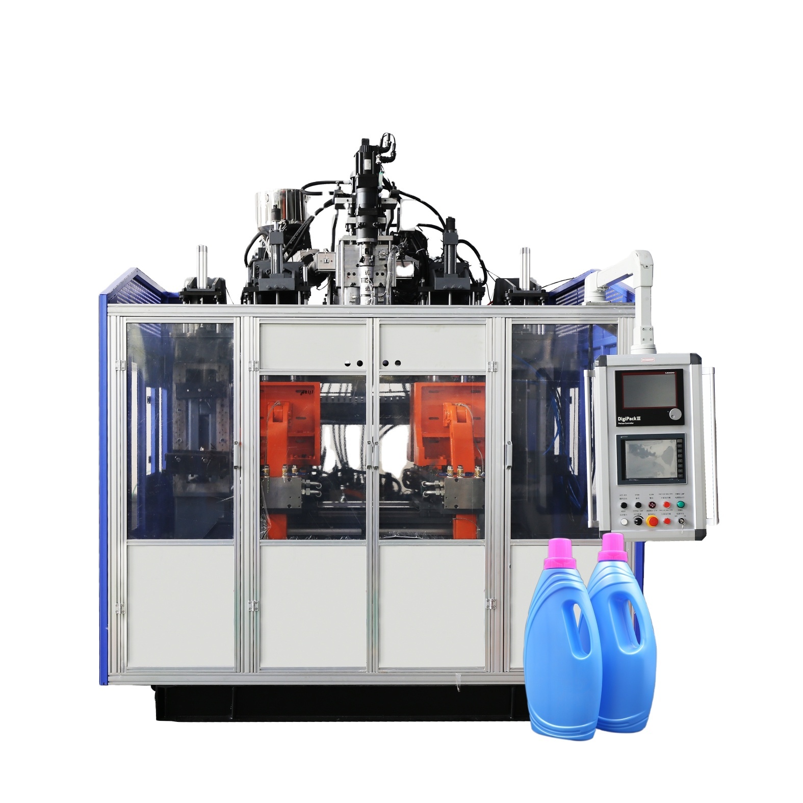 TONGDA HSII 5L automatique d'extrusion hdpe machine de moulage par soufflage pour bouteilles