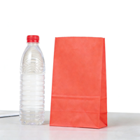 Sacs en papier à fond carré personnalisés en gros, design à ouverture automatique, qualité alimentaire pour la restauration rapide
