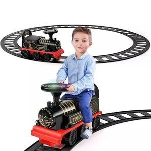 Оптовая продажа, Детский обучающий Электропоезд на 2 места, Электрический поезд с трековыми игрушками