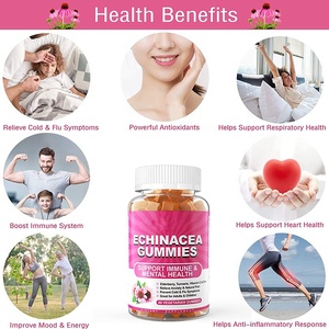 Private label estratto di <span class=keywords><strong>Echinacea</strong></span> chinacea gummies integratore a base di erbe chinacea gummies - Product Image 4