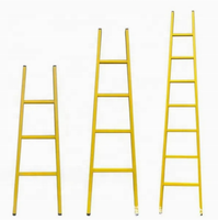 Escalera de Seguridad Plegable de Alta Resistencia con Peldaños Antideslizantes para Electricistas, Subestaciones de Energía y Mantenimiento Industrial