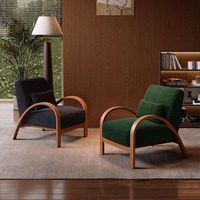 Fauteuil de détente Wabi-sabi de style moderne du milieu du siècle, avec structure en fer écologique, minimaliste, nordique, pour appartement, luxe léger, fauteuil relaxant