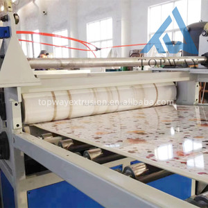 Línea de producción de panel de pared UV hoja de mármol PVC maquinaria de extrusión de tablero laminado impresión 3D de plástico - Product Image 5