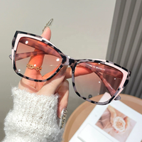 Nouvelles lunettes de soleil œil de chat pour femme, mode, protection UV400, populaires, en plastique, confortables, lunettes de soleil pour femme