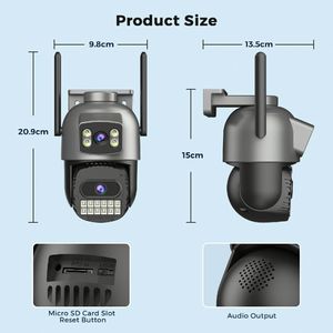 Cámara de Vigilancia con Luz para Matrícula, 4K, Lightburn, 8MP, CCTV Wifi Pro 2026, Fija, Seguridad, 5 M - Product Image 5