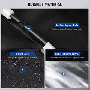 NEEWER 15.7 "x 15.7" Boîte à lumière pliable à installation rapide carrée avec diffuseurs/grille en nid d'abeille/sac, support Bowens compatible avec <span class=keywords><strong>Godox</strong></span> - Product Image 3