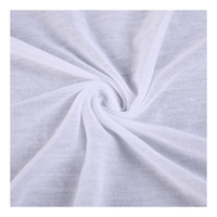 Tissu en jersey de polyester mince respirant blanchi en usine tricoté en trame pour couvertures intérieures oreillers en latex garçons filles robes