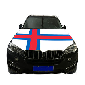 Vente en gros 120x150cm <span class=keywords><strong>les</strong></span> î<span class=keywords><strong>les</strong></span> Féroé housses de capot de voiture drapeau abordable résistant à l'usure et durable couverture de capot de moteur de voiture - Product Image 3