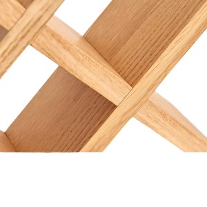 Estante para vino de madera con forma de diamante, soporte para botellas para bar en casa, duradero, para uso en fiestas - Product Image 5
