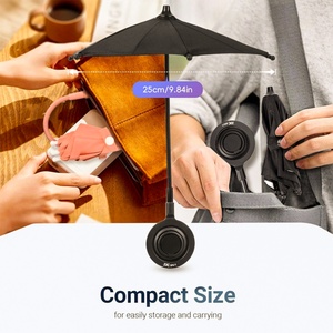 Anti-Glare Business Gifts Phone <b>Umbrella</b> 25cm Diameter with Manual Magnetic Sticker Ring for All Smartphones Sun Protection - Product Image 6