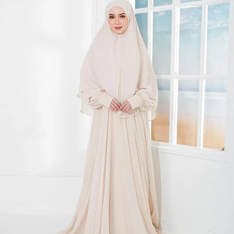Plus size casual popular long dresses women abaya muslim clothing