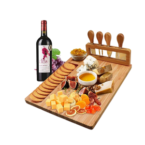 Tabla de Charcutería Rectangular de Bambú Reutilizable Liao, Novedad en Venta, con Juego de Herramientas, 2.0 cm de Grosor, Ecológica, Regalo de Cocina - Product Image 1