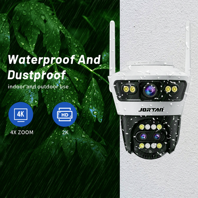 Jortan 2026 HOT SELL Tirp Lens Dual Screen 9MP Cctv Linkage Network Ip Camera