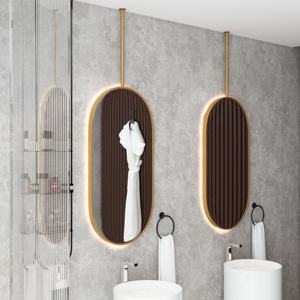<span class=keywords><strong>Miroir</strong></span> suspendu ovale double face sur mesure en métal pour <span class=keywords><strong>plafond</strong></span>, idéal pour projets hôteliers et commerciaux (vente en gros) - Product Image 5
