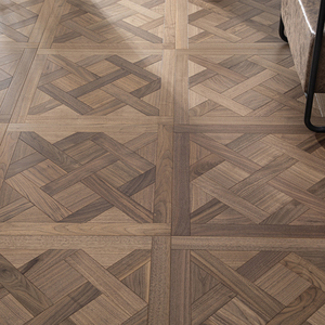 Parquet Versailles en noyer noir naturel multicouche lisse de qualité AB E0 E1 T&G 15 mm, certifié ISO9001, idéal pour les bureaux - Product Image 1