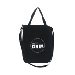 Eco Friendly Fashion <b>Canvas</b> Customized Vietnam <b>Black</b> Ivory <b>High</b> Quality New <b>Top</b> Crossbody Shopping Bag - Product Image 1