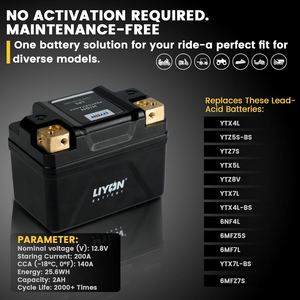 Nouvelle batterie au lithium pour <span class=keywords><strong>moto</strong></span>, batterie de démarrage 12,8 V, forte puissance, résistance au froid - Product Image 1