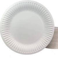 Assiettes en papier en gros, assiettes jetables durables pour l'emballage et le service des aliments