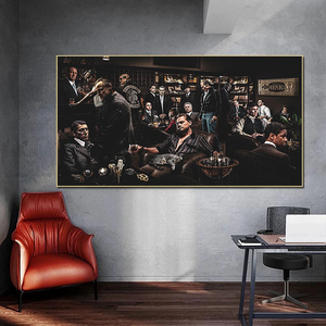 Godfather Movie Canvas Wall Art Marlon Brando as Vito Corleone Unique
