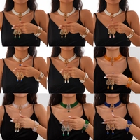 Juego de Joyería de Moda para Mujer con Certificación CE, Estilo Vintage, Aleación, Imitación de Perlas, Collar, Aretes y Pulsera