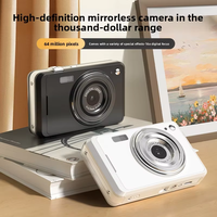 Caméra numérique CCD HD, caméra de poche portable pour vlog, idéale pour les voyages, caméra compacte d'entrée de gamme pour étudiants, débutants et jeunes filles