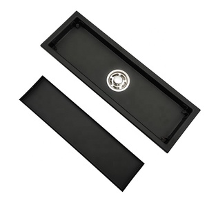 Drain <span class=keywords><strong>de</strong></span> <span class=keywords><strong>douche</strong></span> linéaire invisible dissimulé anti-odeur en métal <span class=keywords><strong>de</strong></span> 300*100 mm, insert <span class=keywords><strong>de</strong></span> carrelage pour salle <span class=keywords><strong>de</strong></span> bain d'hôtel - Product Image 2