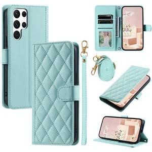 Factory Custom Luxus Sam S24 Ultra Brieftasche Cover Diamond Design Telefon hülle mit Hands ch laufe und Griff inklusive - Product Image 1