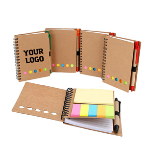 Ghi Nhớ Chú Chú Ý Cờ Giấy Kraft Máy Tính Xách Tay Nhỏ Nhỏ Máy Tính Xách Tay Tùy Chỉnh <span class=keywords><strong>Notepad</strong></span> Với Bút Và Ghi Chú Dính - Product Image 1