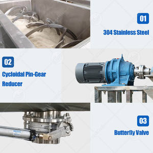 Mélangeur à ruban horizontal ORME SUS 304 <span class=keywords><strong>pour</strong></span> poudres sèches, capacité 1000kg-2000kg, à vendre - Product Image 4