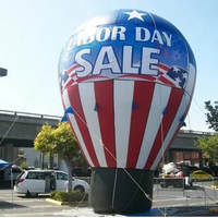 Ballon gonflable géant avec drapeau américain pour la publicité patriotique et la promotion Ballon gonflable personnalisé avec drapeau américain