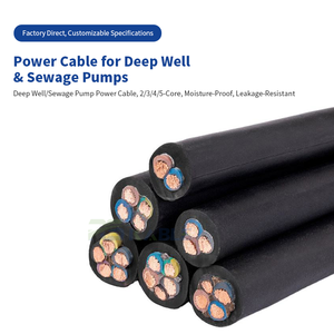 Vente en gros 3X16mm Pompe à eau submersible Câble d'alimentation électrique Conducteur en cuivre Isolation PVC <span class=keywords><strong>Prix</strong></span> bas - Product Image 4