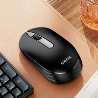 KAKUSIGA Mouse nirkabel 2.4G, Mouse nirkabel 1200DPI, klik senyap ergonomis, penerima USB untuk PC Laptop