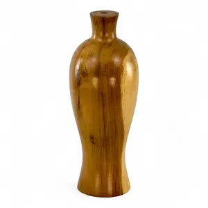 Vase de sol en bois Art Déco tourné à la main - Product Image 1