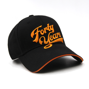 Personalizado Estructurado <span class=keywords><strong>Cuarenta</strong></span> Años 3D logo Bordado Gorras Moda Clásico 6 Paneles Hombres Mujeres Deportes al aire libre Sombreros de béisbol - Product Image 5