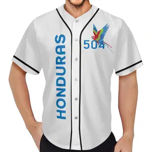洪都拉斯棒球垒球服最受欢迎标志印刷批发直销定制标志洪都拉斯棒球球衣
