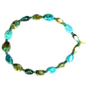 Collar grueso turquesa, joyería de moda, cadena con cuentas - Product Image 2