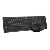 Baru 104key MOQ rendah OEM ODM bisnis ergonomis 2.4G keyboard nirkabel Kombo grosir kantor kualitas tinggi Mouse dan keyboard
