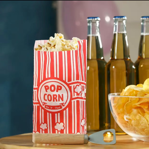 Eco-Friendly Greaseproof Reusable <strong>Popcorn</strong> &amp; Pet Food Packaging Bags Recycled Materials for Family Movie Nights Pizza Sushi More - Product Image 2