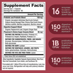 Oazvita Private Label kadın sindirim enzimleri ve probiyotik kompleks takviyesi Vegan sindirim enzimleri kapsüller - Product Image 2